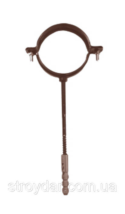 Тримач водостічної труби (хомут) 90мм L=160мм JLine, фото 1