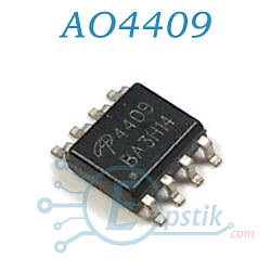 AO4409 MOSFET транзистор P Канал -30V -15A SOP8