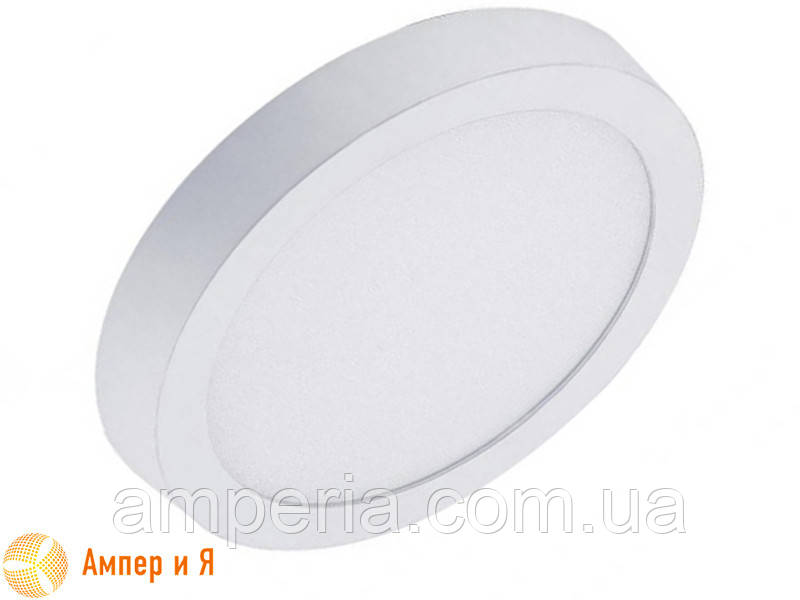 Світильник накладний світлодіодний LED-NGS-01R 4500 K 24 W (вт), круг NIGAS