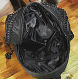 Рюкзак жіночий міський Стела з ланцюгами (чорний), фото 10