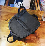 Рюкзак жіночий міський Стела з ланцюгами (чорний), фото 5