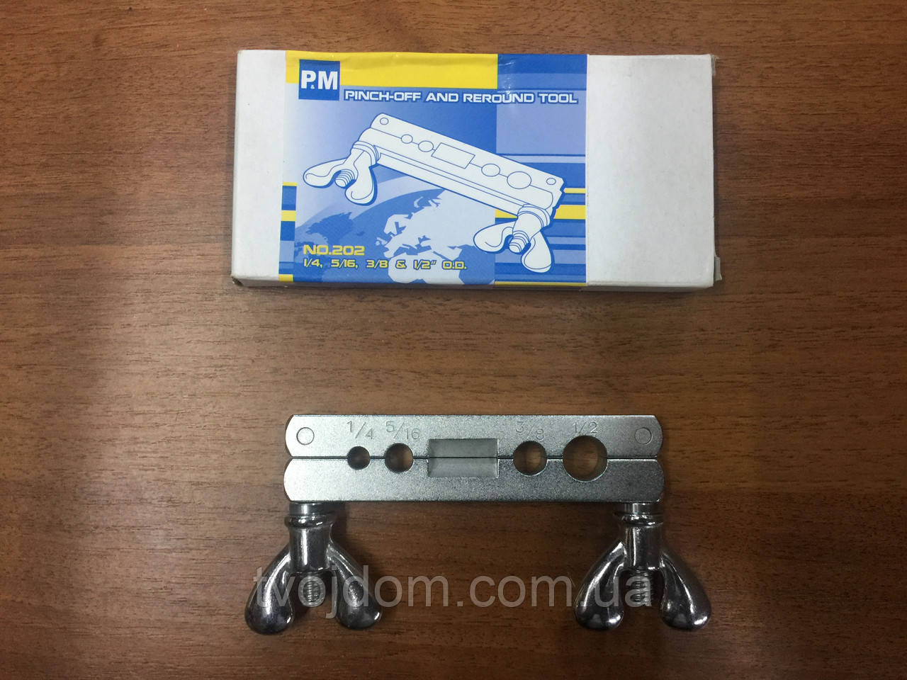 Пережим струбцина для медных труб P&M 202   1/4", 5/16", 3/8", 1/2"