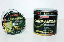 Волосінь Carp Mega Camou 300m (тонуча)