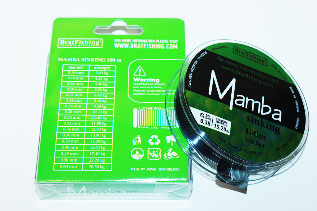 Волосінь Mamba sinking 100 м."BratFishing", фото 1
