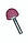Куля шліфувальна напівсферична 19х16х6 мм рожевий корунд, фото 2