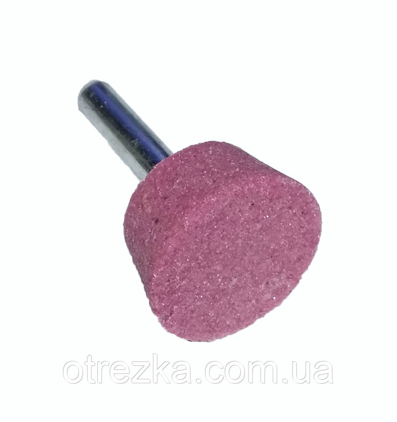 Куля шліфувальна зворотний конус 25х13х6 мм рожевий корунд