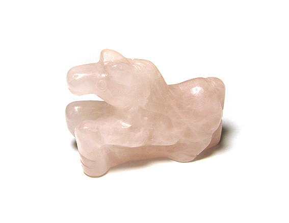 Фігурка Кінь із рожевого кварцу, фото 1