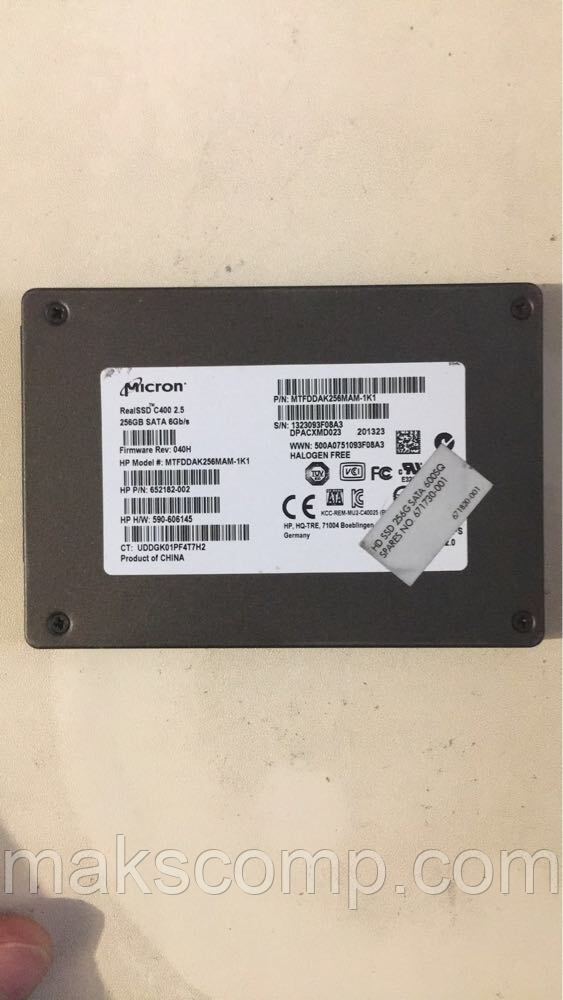 SSD Micron C400 256Gb 2.5" SATAIII (MTFDDAK256MAM-1K1) б/у