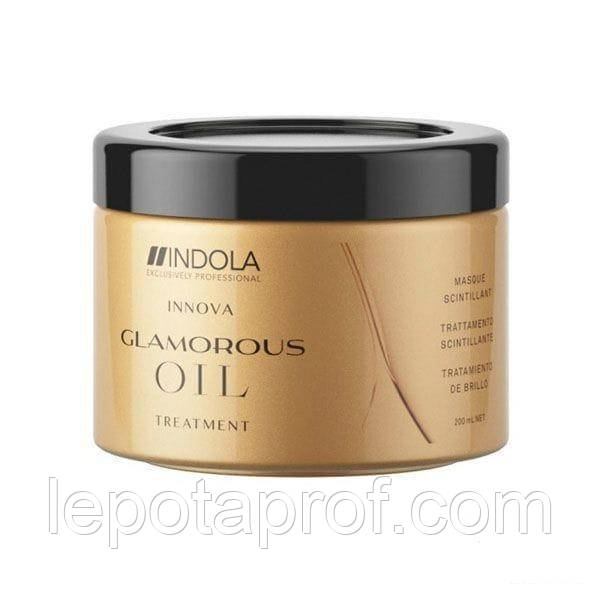 Маска для гладкості і блиску волосся Indola Innova Glamorous Oil Shimmer Treatment 200 ml, фото 1