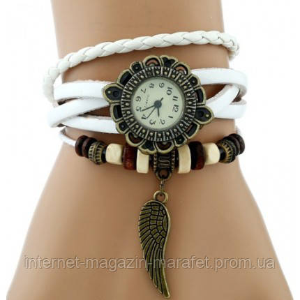 Годинник-браслет на шкіряному ремінці купити Київ