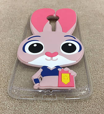 Силіконовий чохол Зверополис для Meizu M3 note (Pink), фото 2