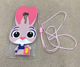 Силіконовий чохол Зверополис для Meizu M3 note (Pink), фото 3
