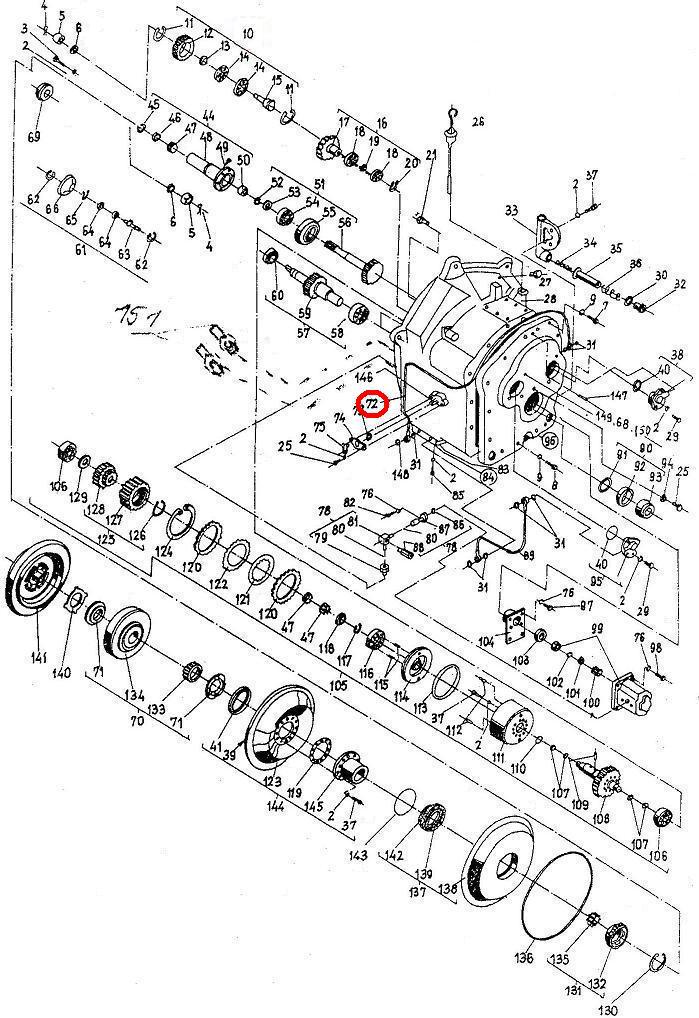 Трубопровід заднього ходу в зборі 6844 18.00.00 Балканкар ДВ1792
