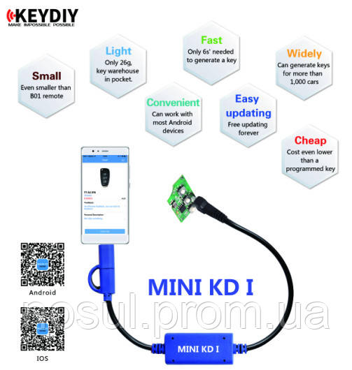 KEYDIY MINI KD - базовый набор, мобильный программатор - фото 8 - id-p584729105