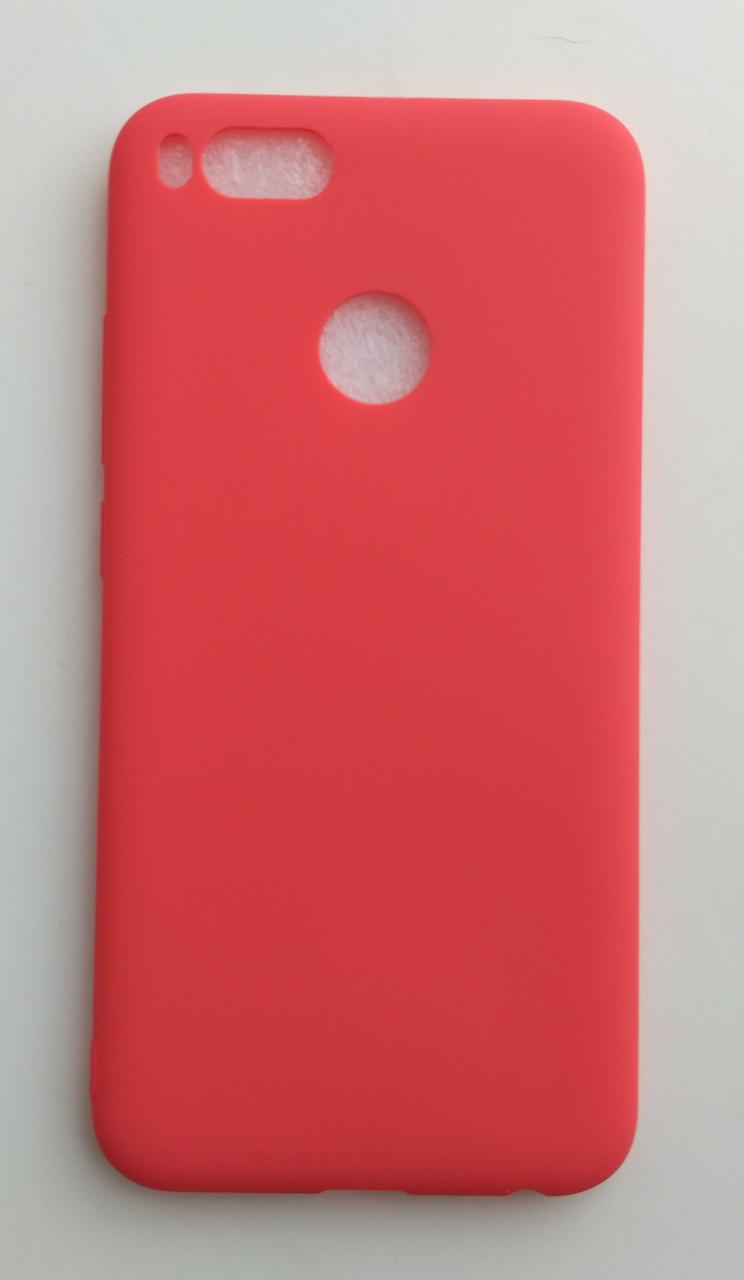 Силіконовий чохол для Xiaomi Mi5x / Mi A1 червоний матовий Червоний 1248P