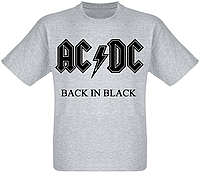 Футболка AC/DC "Back In Black" (меланж)