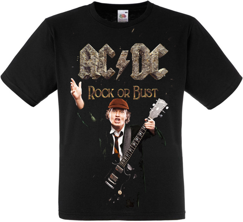 Футболка AC/DC "Rock Or Bust" (Angus Young)