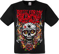 Футболка Bullet For My Valentine "Skull, Roses And Guns