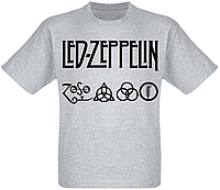 Футболка Led Zeppelin "Logo" (меланж)