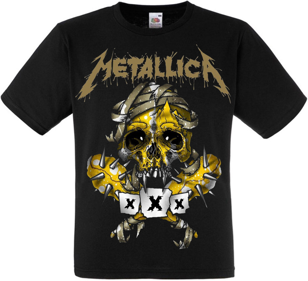 Футболка Metallica "Skull" (yellow)