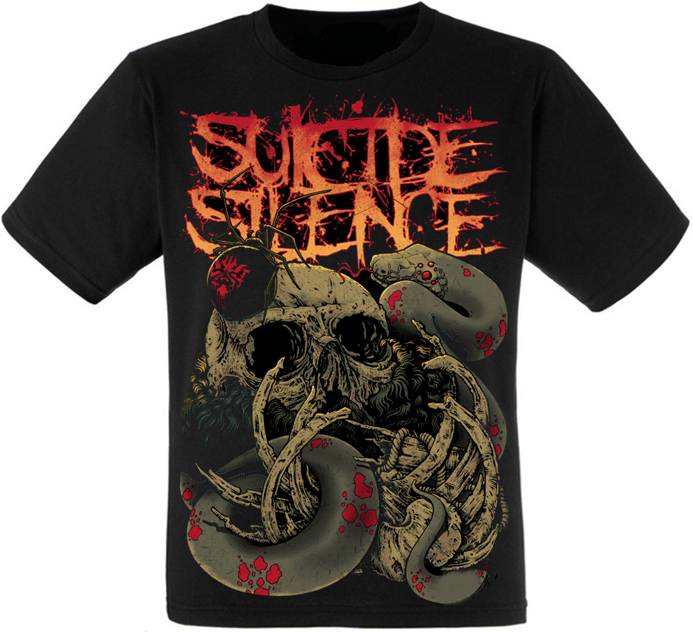 Футболка Suicide Silence (skull and bones)