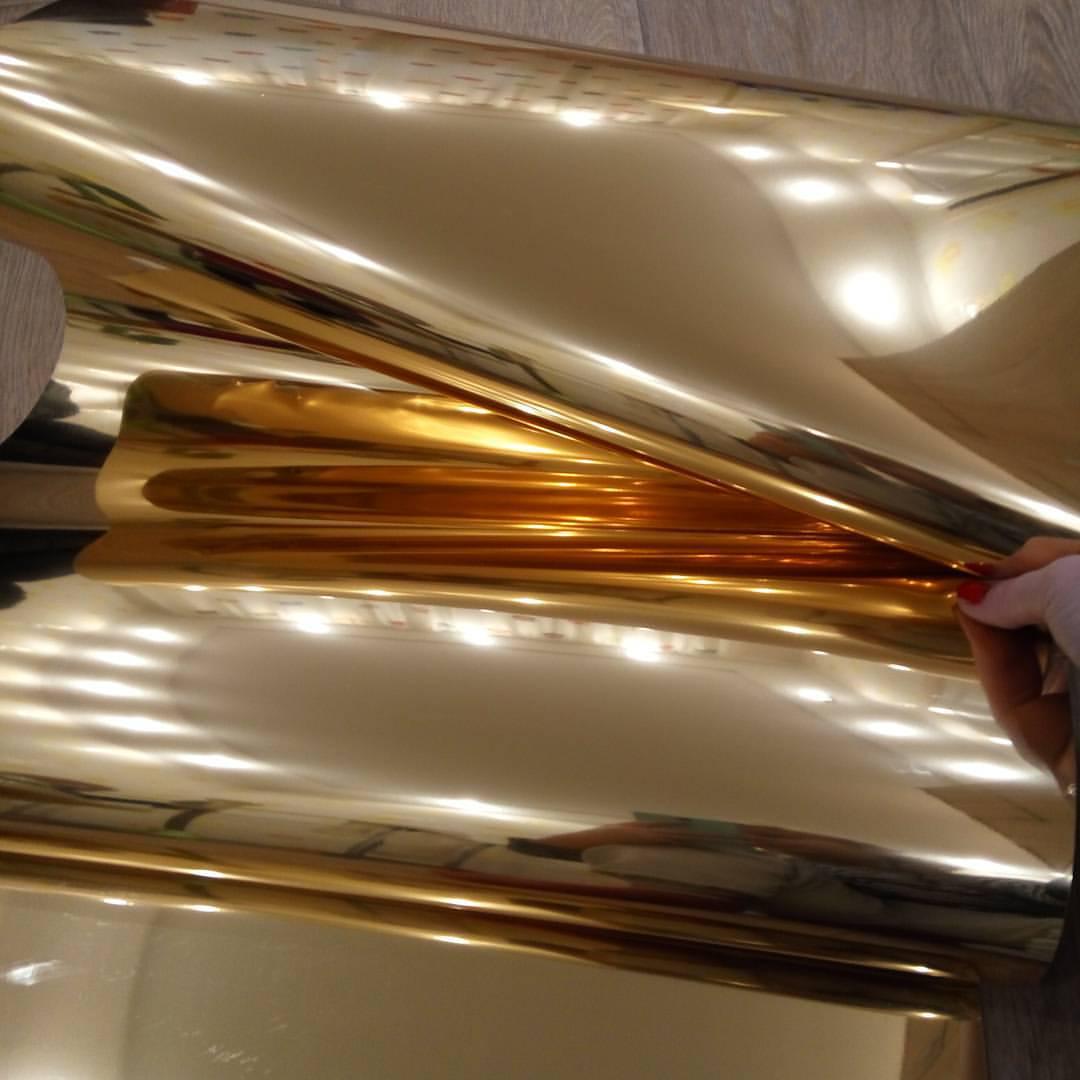Термопленка флекс золото глянец для печати на ткани зеркальная - фото 1 - id-p636467599