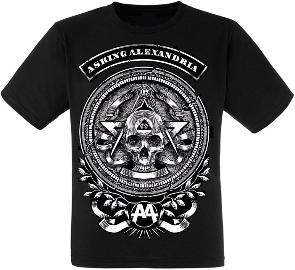 Футболка Asking Alexandria (skull with eye) - фото 1 - id-p636453588