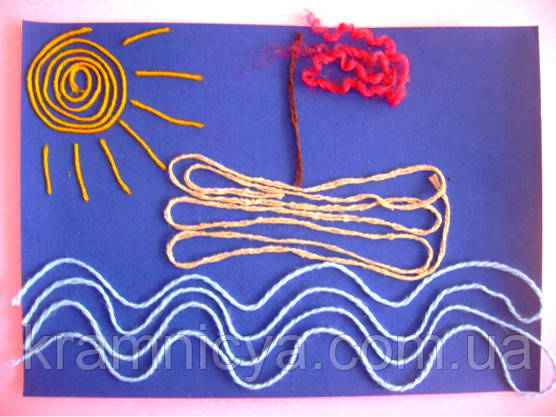 Ниткографія. Створення картин з ниток Набір для творчості Ниткографія