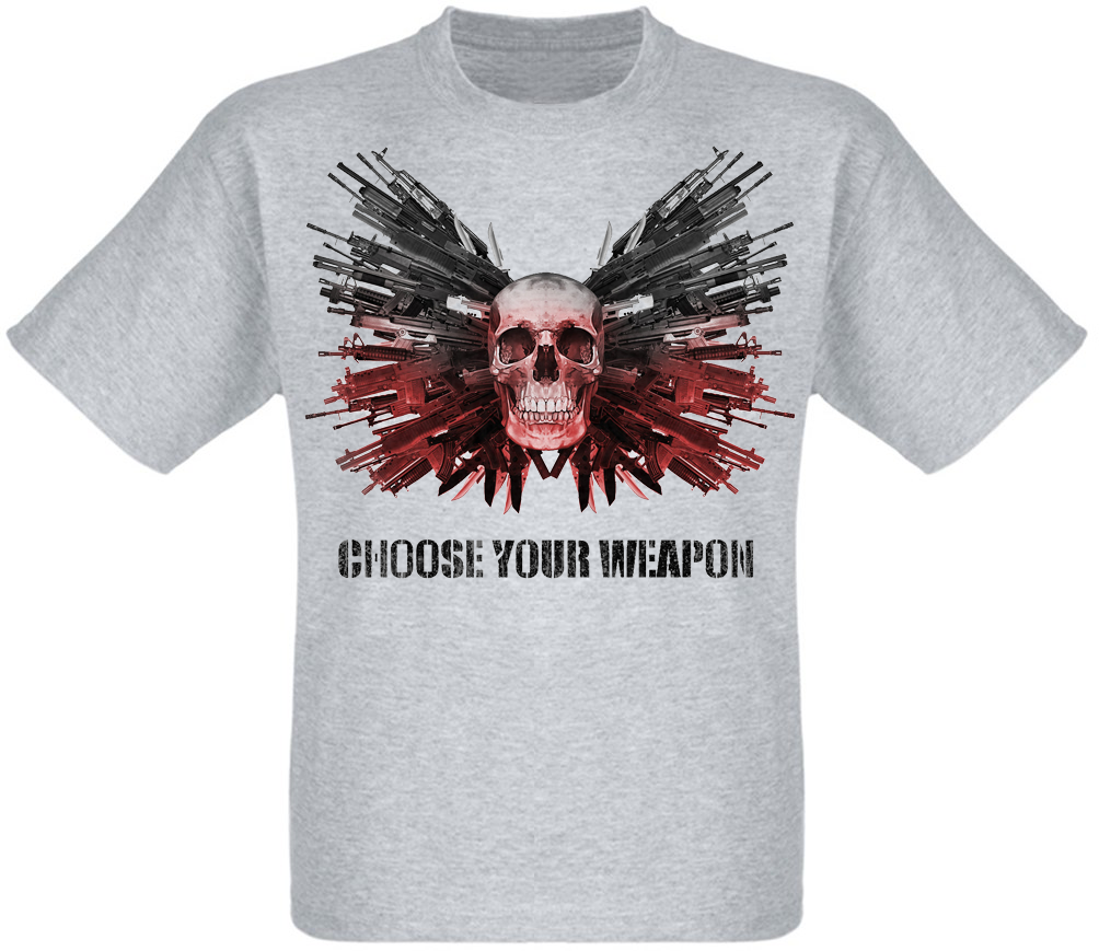 Футболка Chose Your Weapon (меланж)