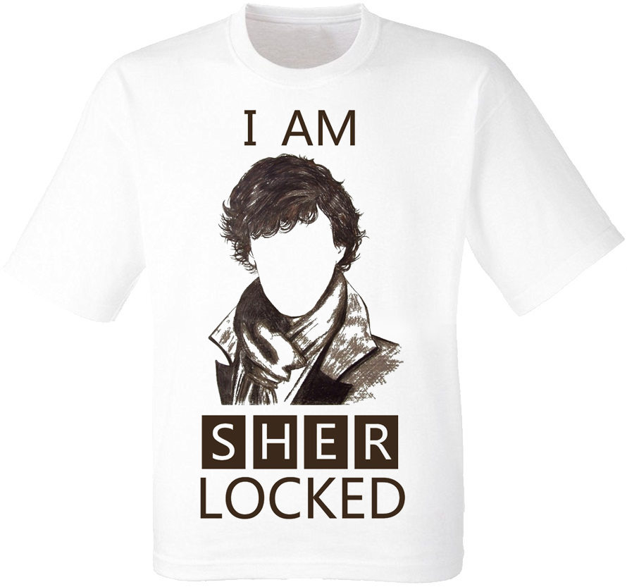 Футболка I Am Sherlocked (біла)