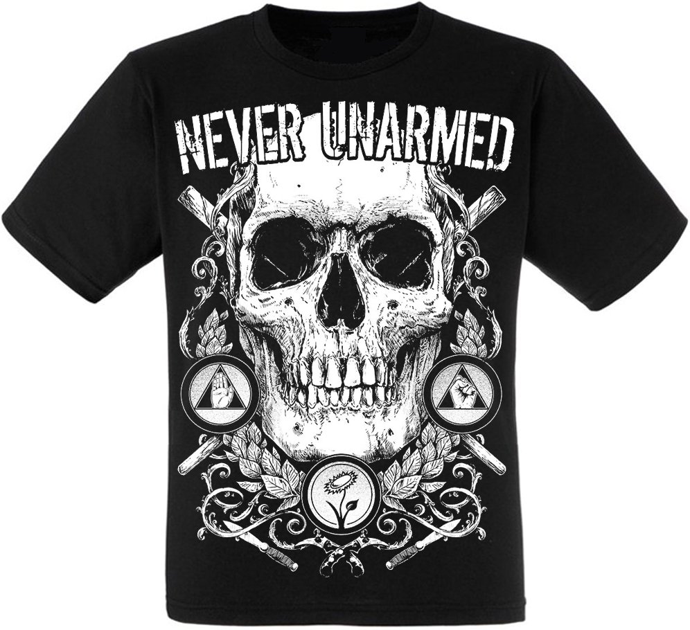 Футболка Never Unarmed
