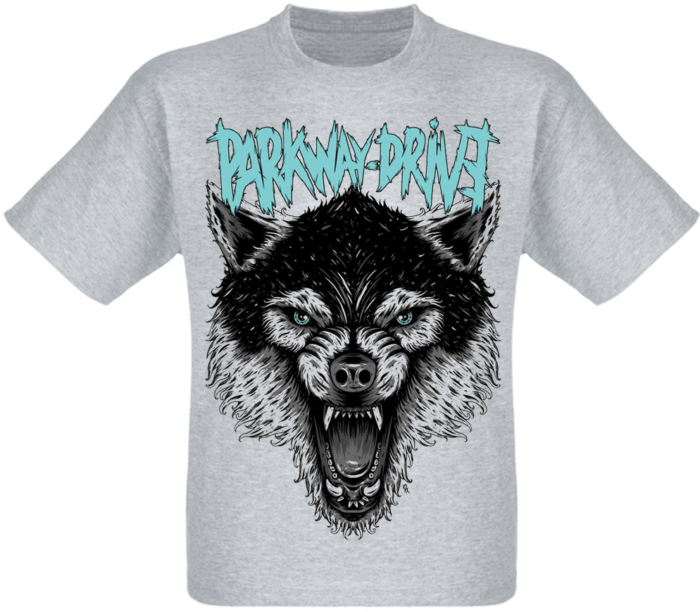 Футболка Parkway Drive "Wolf" (меланж)