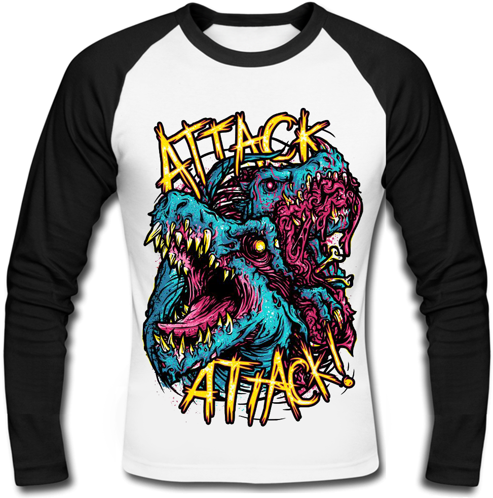 Футболка з довгим рукавом Attack Attack! "Zombie Dragons"
