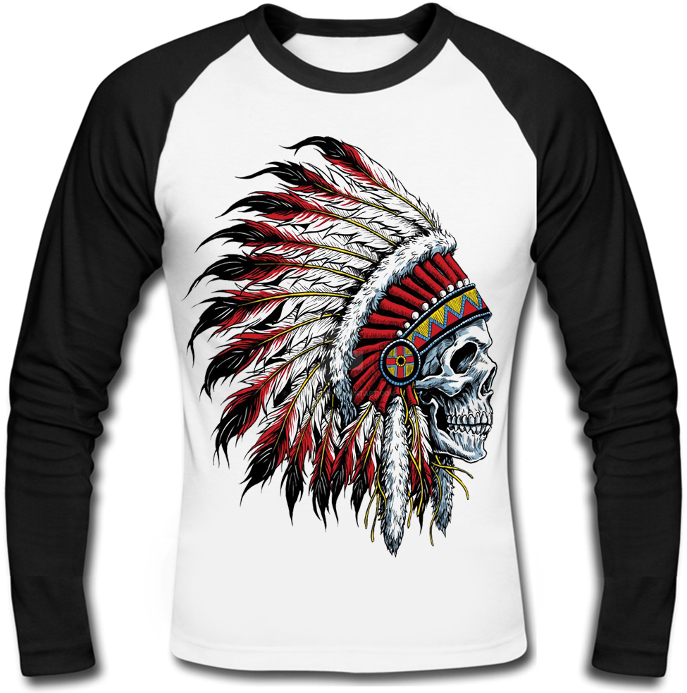 Футболка з довгим рукавом Indian Skull