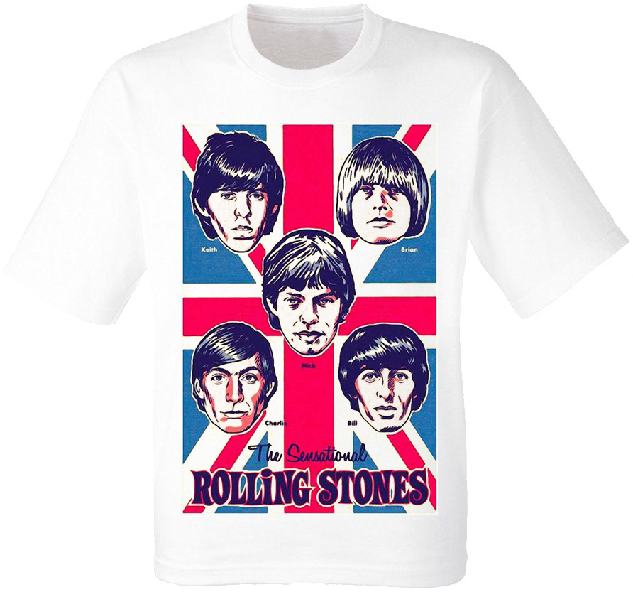 Футболка The Rolling Stones (біла)