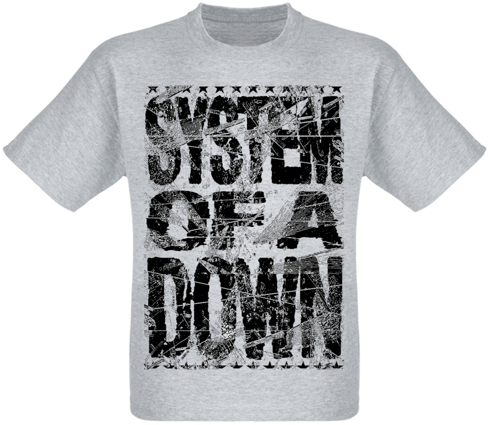 Футболка System Of A Down "Shattered" (меланж)