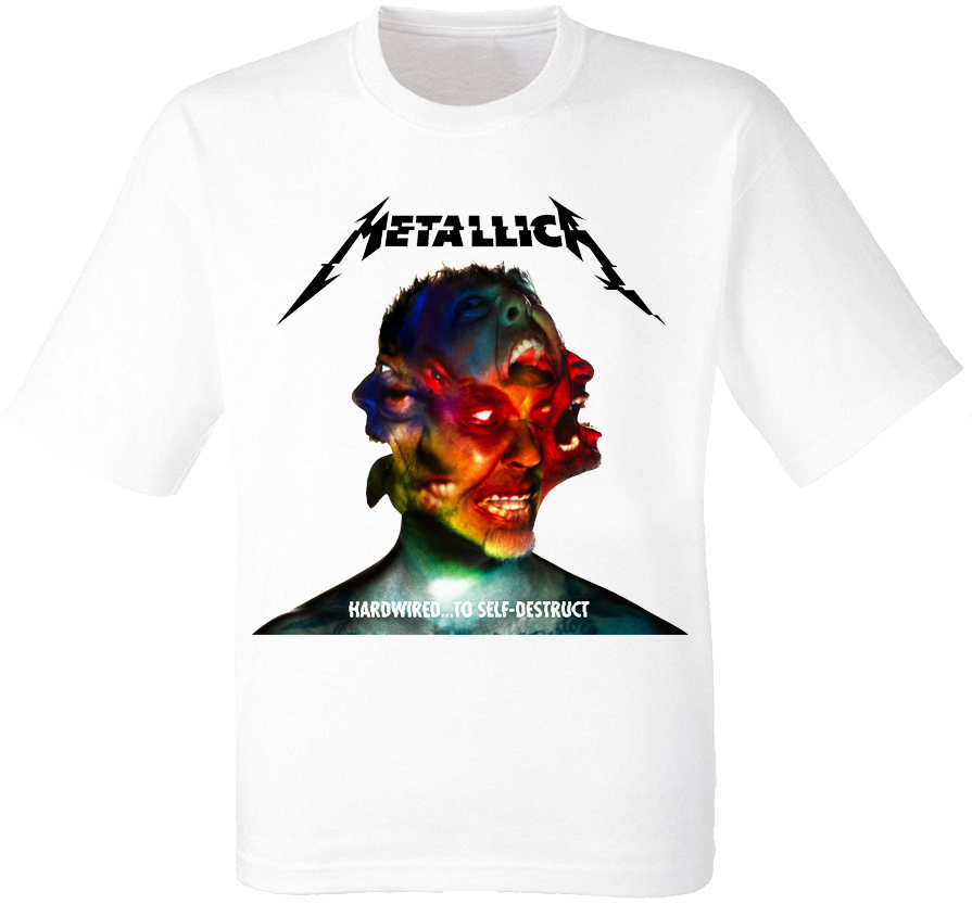 Футболка Metallica "Hardwired...To Self-Destruct" (біла)
