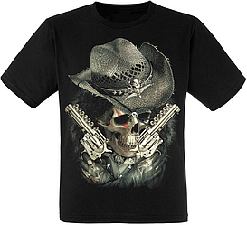 Футболка Cowboy Skull with Guns