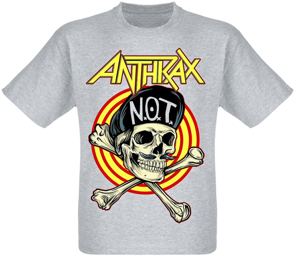 Футболка Anthrax "Not Man Skull" (меланж)