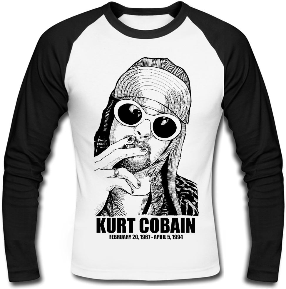 Футболка з довгим рукавом Nirvana "Kurt Cobain" (1967-1994)