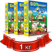 Биопрепарат для глубокой подстилки, средство для переработки навоза Водограй Чистый Хлев 1 кг.
