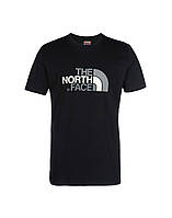 Футболка чорна принт The North Face | Стильна