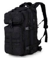 Туристический (тактический) рюкзак на 30 литров RVL A10-черный