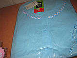 Піжама жіноча блакитна і кремова 100% бавовна розмір L (48) на ґудзиках, фото 6
