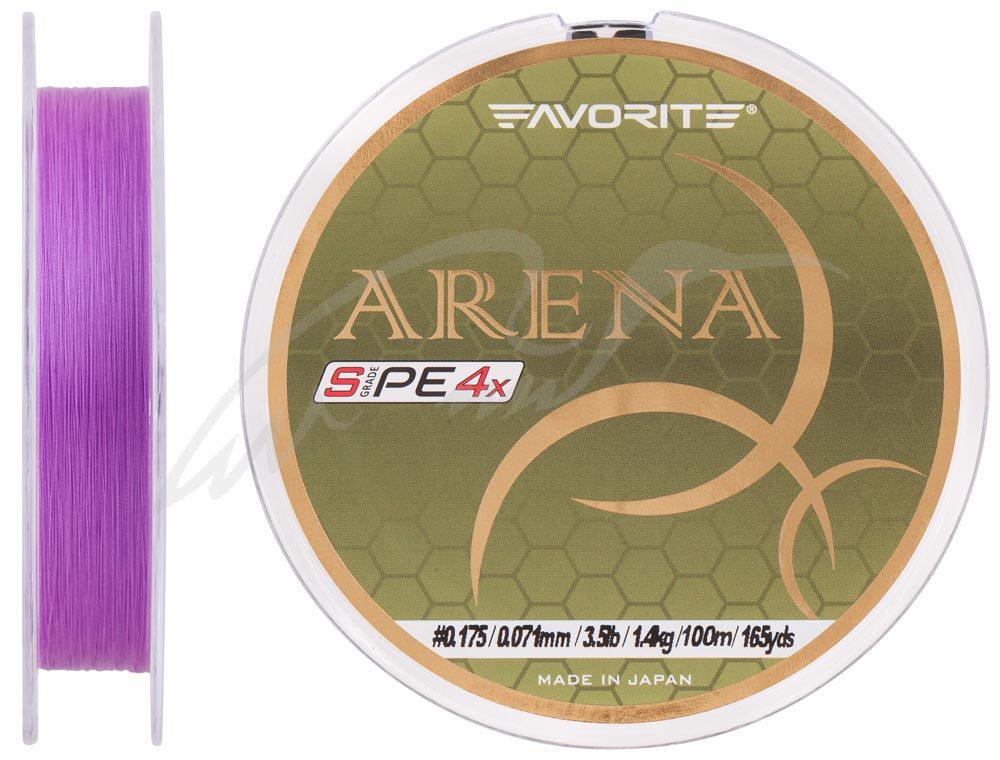 Шнур Favorite Arena PE 4x 150м (purple) #0.175/0.071 3.5 mm lb/1.4 kg