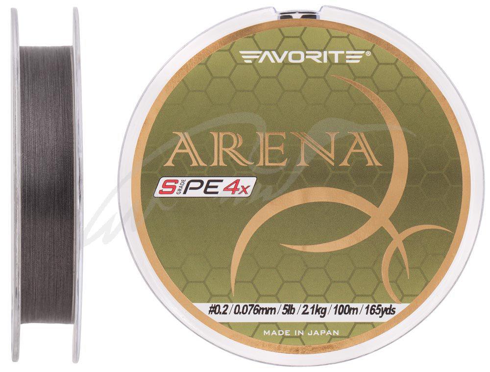Шнур Favorite Arena PE 4x 150м (silver gray) #0.2/0.076 mm 5lb/2.1 kg
