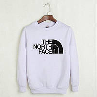 Білий світшот | кофта the north face black logo