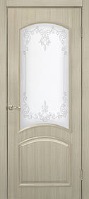Двери міжкімнатні  пвх Адель 2 СС+КР дуб беленый