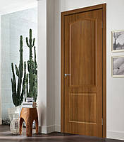 Двері міжкімнатні покриття плівкою ПВХ Класика ПГ вільха європейська, фото 2