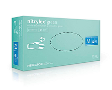 М'ятні нітрилові рукавички Nitrylex Green